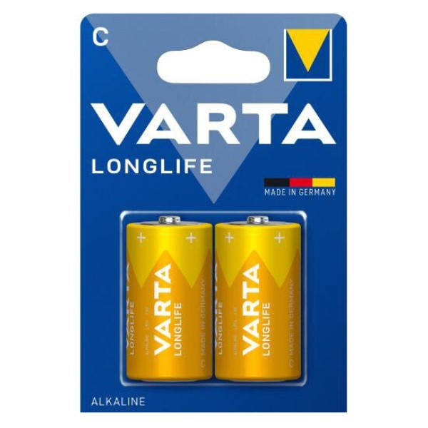 Varta Longlife LR14/C pile alcaline (2 pièces) AVA00184 - 1