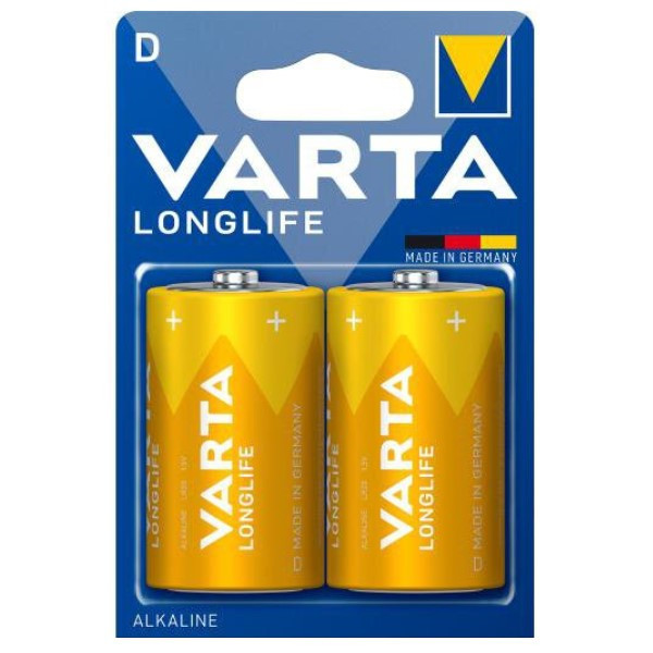 Varta Longlife LR20/D pile alcaline (2 pièces) AVA00176 - 1