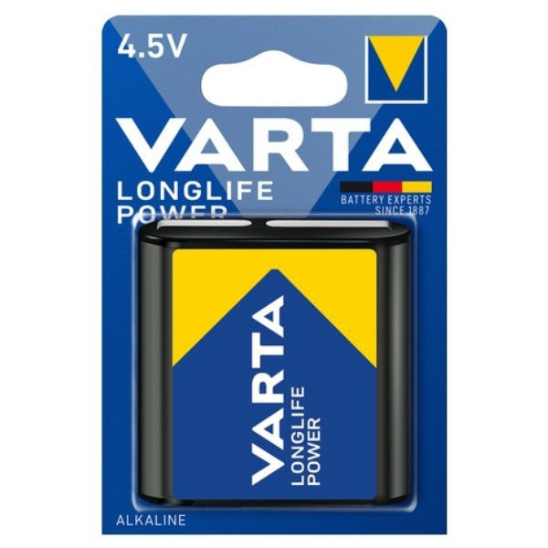 Varta Longlife Power 3LR12 / MN1203 / 4,5 volts pile alcaline (1 pièce) AVA00178 - 1