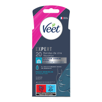 Veet Expert bandes de cire froide visage peaux sensibles (20 pièces) SVE00164