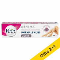 Offre : 3x Veet crème dépilatoire peaux normales (200 ml) SVE01048