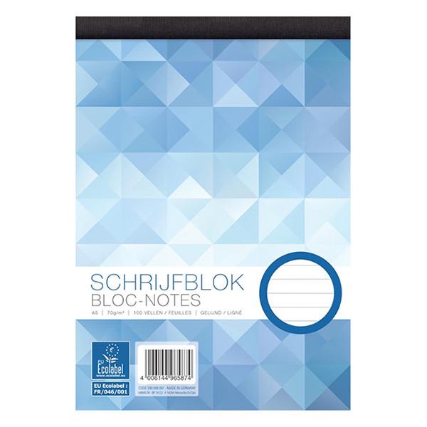 WORK bloc de cours A5 ligné 70 g/m² 100 feuilles 248230 - 1