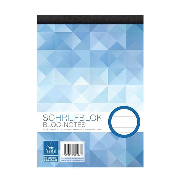 WORK bloc de cours A6 ligné 70 g/m² 100 feuilles 100058099 302903 - 1