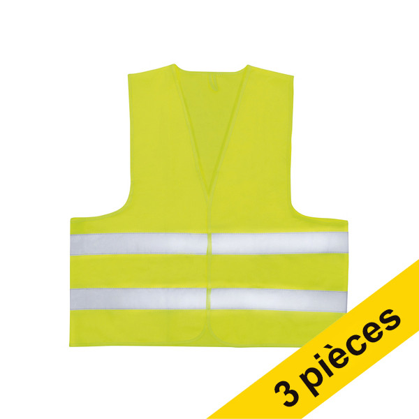 Offre : 3x Westcott gilet de sécurité - jaune 221099 - 1