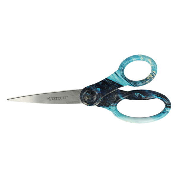 Westcott Trendsetter ciseaux poignée en plastique 204 mm - bleu AC-E38081-BL 221086 - 1