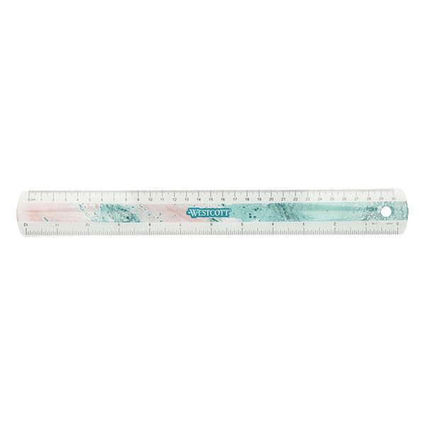 Westcott Trendsetter règle en plastique (30 cm) - rose AC-E13300-RO 221083 - 1