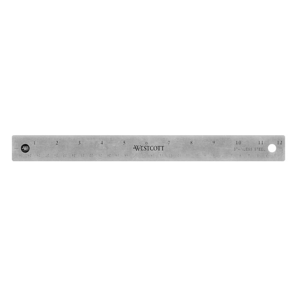 Westcott règle en acier inoxydable 30 cm AC-10415 AC-E10415 221032 - 1