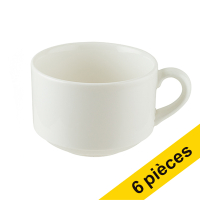 Banquet tasse à café empilable 180 ml (6 pièces) - blanc cassé