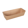 Barquette snack en carton A5 105 x 33 x 30 mm (100 pièces) - brun