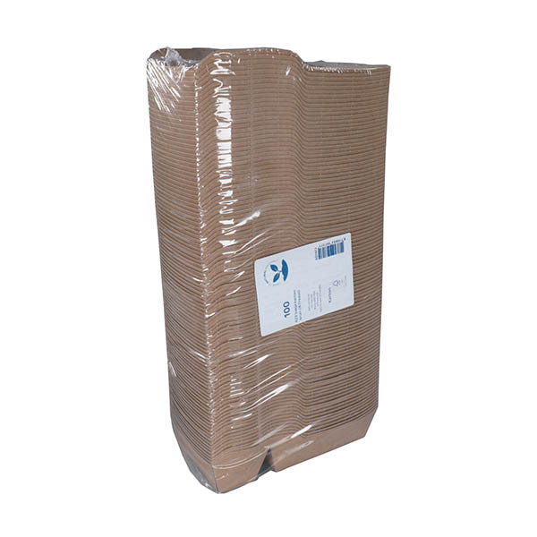 Barquette snack en carton A7 + 1/A23 120 x 70 x 35 mm (100 pièces) - brun 423551 - 2