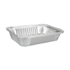 Barquette snack pour festival en aluminium avec couvercle en carton 210 x 150 x 40 mm (25 pièces) 423554 - 2