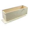Boîte coulissante pour champagne avec couvercle en bois 337 x 101 x 100 mm (5 pièces) 402923 - 1