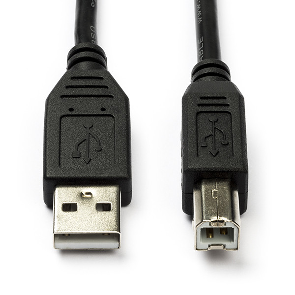 White label Câble d'imprimante USB longueur 5 mètres - noir CCGL60100BK50 K010204021 - 1