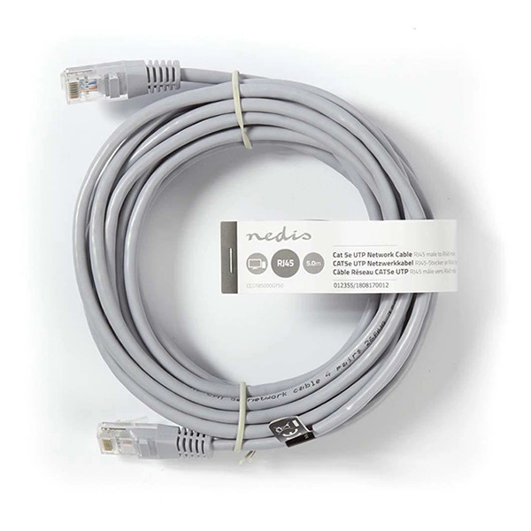 White label Câble réseau longueur 5 mètres - gris CCGT85100GY50 400262 - 2