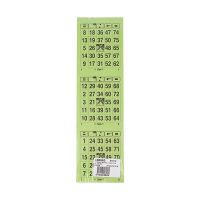 Cartes de bingo 3 cartes par feuille paquet de 5 x 100 feuilles 221434