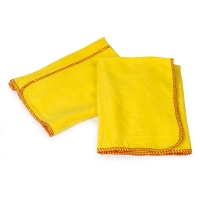 Chiffon à poussière coton 40 x 40 cm (2 pièces) - jaune