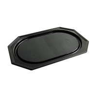 Conpax PET plateau traiteur recyclé 35 x 25 cm (10 pièces) - noir 402981