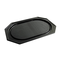 Conpax PET plateau traiteur recyclé 45 x 30 cm (10 pièces) - noir 402982