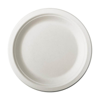 Conpax Pure assiette jetable en canne à sucre 18 cm (50 pièces) - blanc 402977