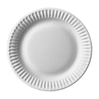 Conpax Pure assiette jetable en cart 15 cm (100 pièces) - blanc 402969