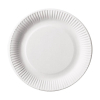 Conpax Pure assiette jetable en carton 23 cm (100 pièces) - blanc 402971 - 1