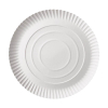 Conpax Pure assiette jetable en carton 26 cm (100 pièces) - blanc 402967 - 1
