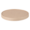 White label Couvercle pour saladier en carton kraft 150 mm (50 pièces) 605020 402937 - 1
