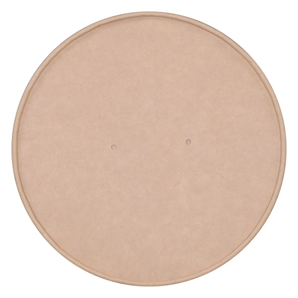 White label Couvercle pour saladier en carton kraft 150 mm (50 pièces) 605020 402937 - 2