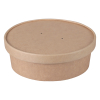 White label Couvercle pour saladier en carton kraft 150 mm (50 pièces) 605020 402937 - 3