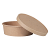 White label Couvercle pour saladier en carton kraft 150 mm (50 pièces) 605020 402937 - 4