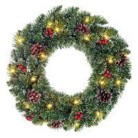 Creston couronne de Noël Ø 45 cm 20 lampes à piles LBB00026