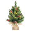 Creston sapin de Noël artificiel avec 15 lumières 45 cm LBB00091 - 1