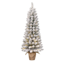 Gerlos sapin de Noël artificiel enneigé 90 cm avec 40 lumières LBB00063