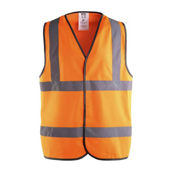 Gilet de sécurité haute visibilité taille L - orange 219951 - 1