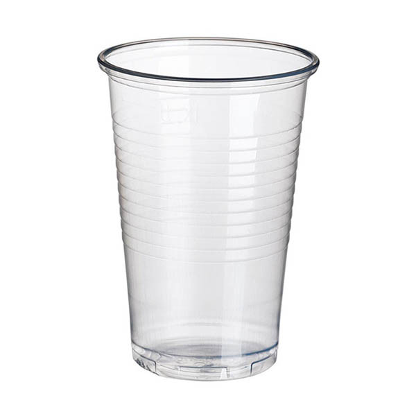Gobelet jetable en plastique transparent 400 ml (50 pièces) 402995 - 1