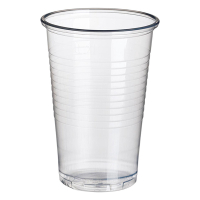 White label Gobelet jetable transparent en plastique 200 ml (100 pièces) 6420341 422997