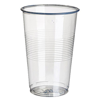 White label Gobelet jetable transparent en plastique 300 ml (100 pièces) 6416130 422998