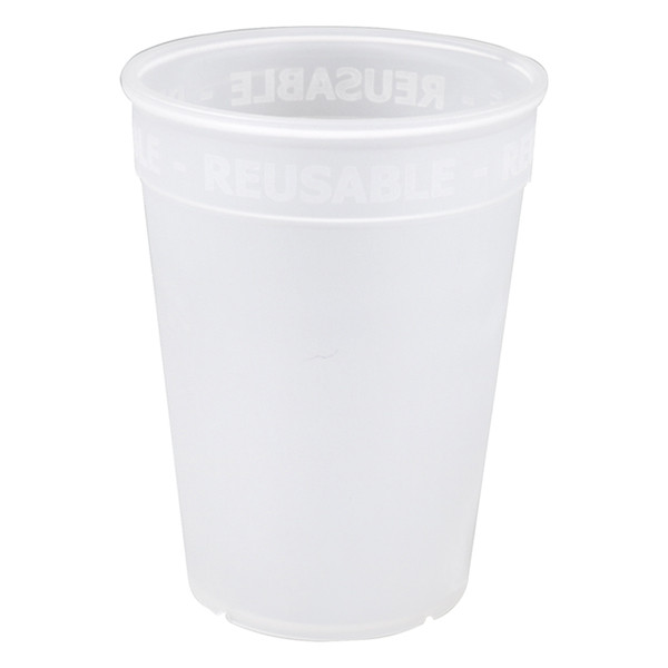 White label Gobelet réutilisable transparent 320 ml (20 pièces) 601552 402931 - 1