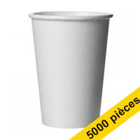 Gobelets à café en carton 180 ml (5000 pièces) - blanc 200247