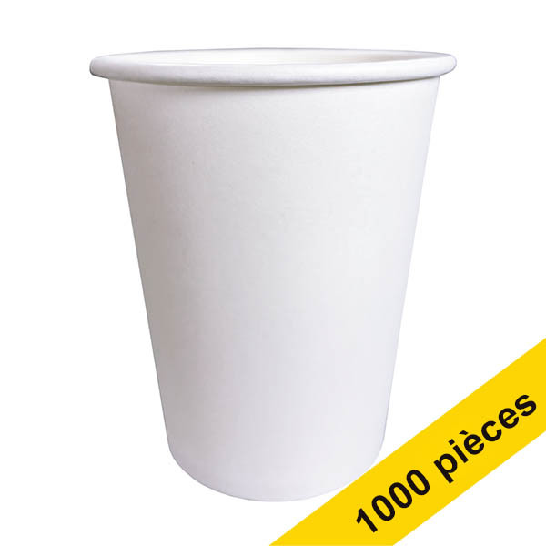 Gobelets à café en carton 250 ml (1000 pièces) - blanc 423531 - 1