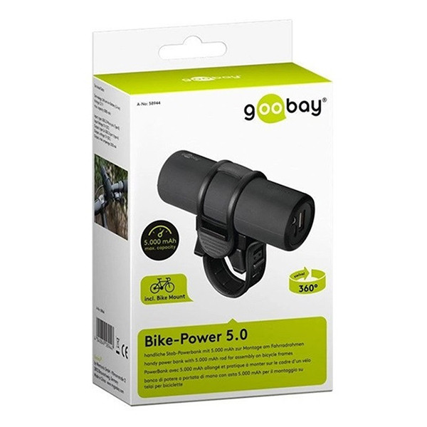 White label Goobay powerbank pour vélo adaptée à USB-A et USB-C (5000 mAh) 60656 K105005164 - 8