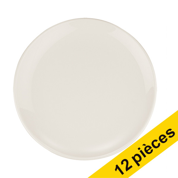 White label Gourmet assiette 170 mm (12 pièces) - blanc cassé bo11918 404218 - 1