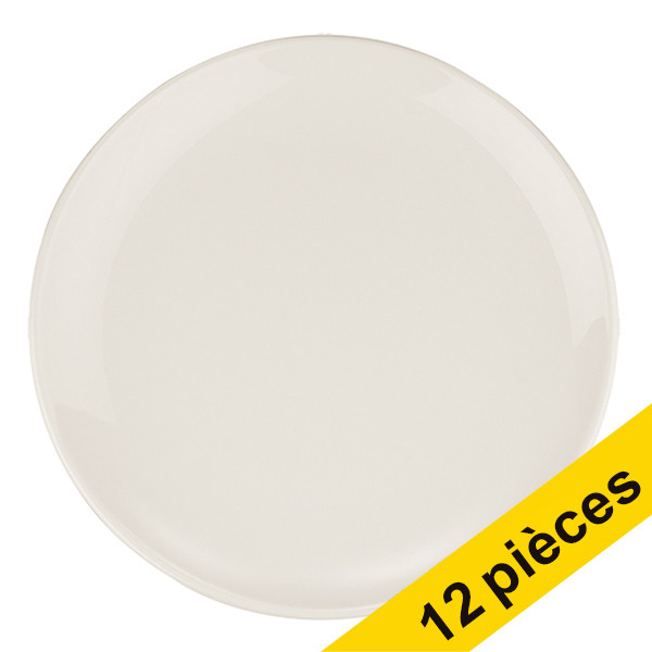 White label Gourmet assiette 250 mm (12 pièces) - blanc cassé bo11922 404216 - 1