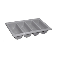 White label Marlex range-couverts 4 compartiments - gris 713505 404221