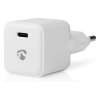 White label Nedis Apple chargeur USB 1 port (USB-C, 30 W, Power Delivery) - blanc WCMPD30W100WT K120300288 - 3