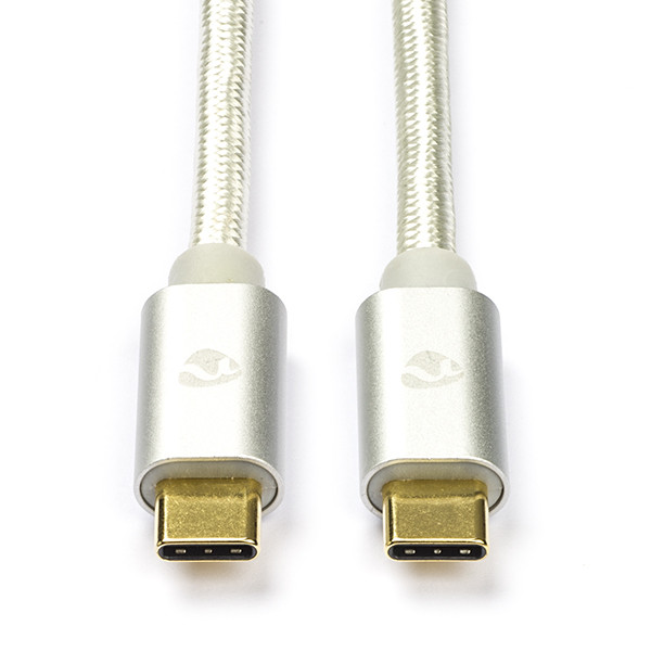 White label Nedis Apple iPhone câble de chargement USB-C vers USB-C 3.1 (1 mètre) - blanc CCTB64750AL10 M010214034 - 1