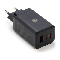 White label Nedis chargeur USB 3 ports (1x USB-A, 2x USB-C, 65W, Power Delivery, Quick Charge) - noir WCGPD65W100BK K120300291