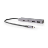 White label Nedis concentrateur USB (USB-C vers 2xA et 2xC) UHUBU3450AT K120200088 - 2