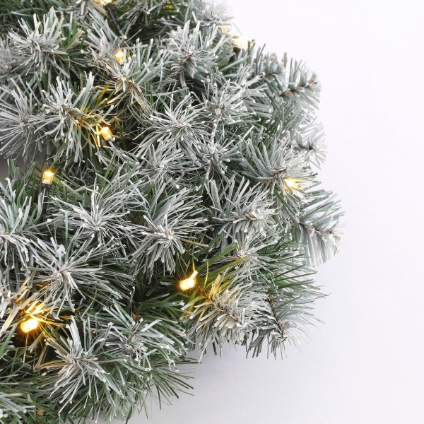 Norton couronne de Noël Norton enneigée Ø 45 cm 20 lumières fonctionne sur piles LBB00033 - 2