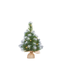 Norton sapin de Noël artificiel enneigé avec 10 lumières 45 cm LBB00099